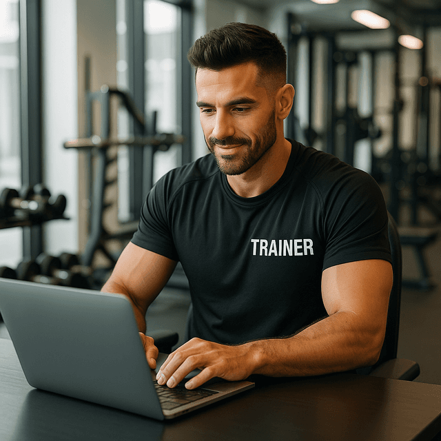 Smiling personal trainer